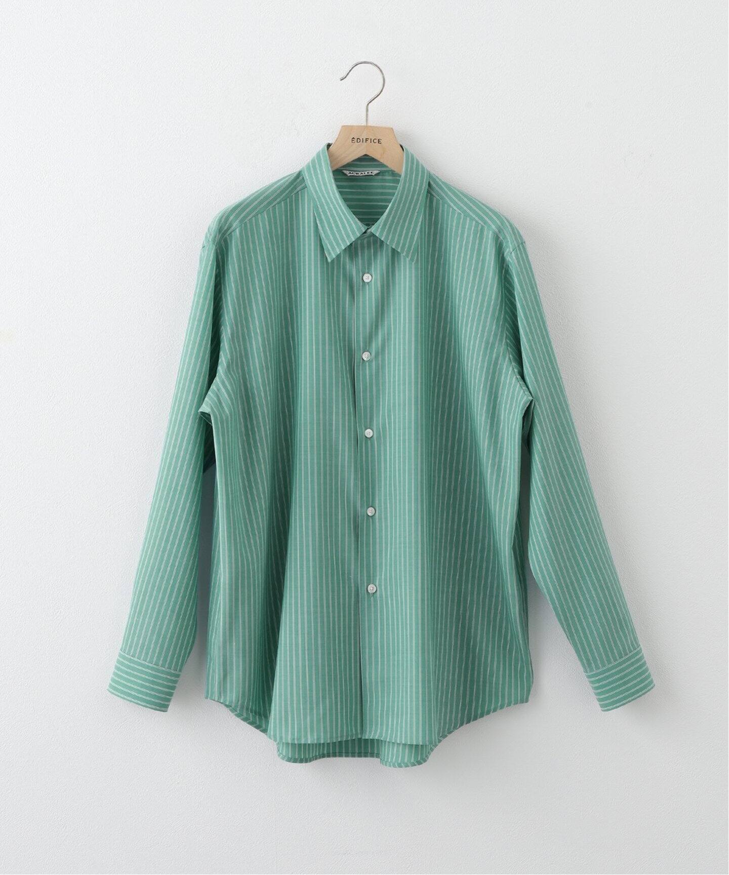 AURALEE (オーラリー) SUPER FINE WOOL STRIPE SHIRT A25SS01WW  
