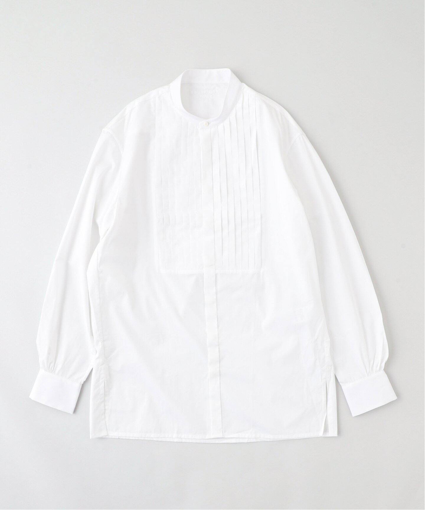 Bourrienne Paris X(ブリエンヌ パリ ディス) Pleated bib Shirt 