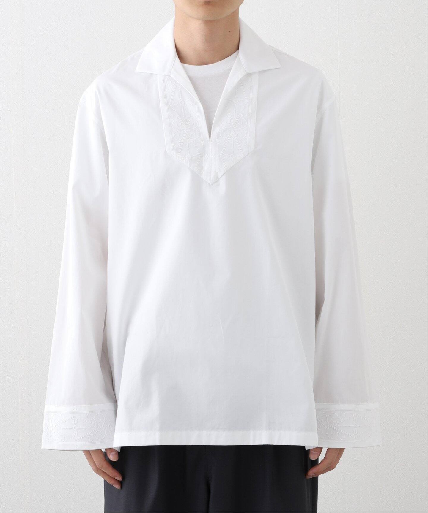 Bourrienne Paris X(ブリエンヌ パリ ディス) Embroidered P/O Shirt 