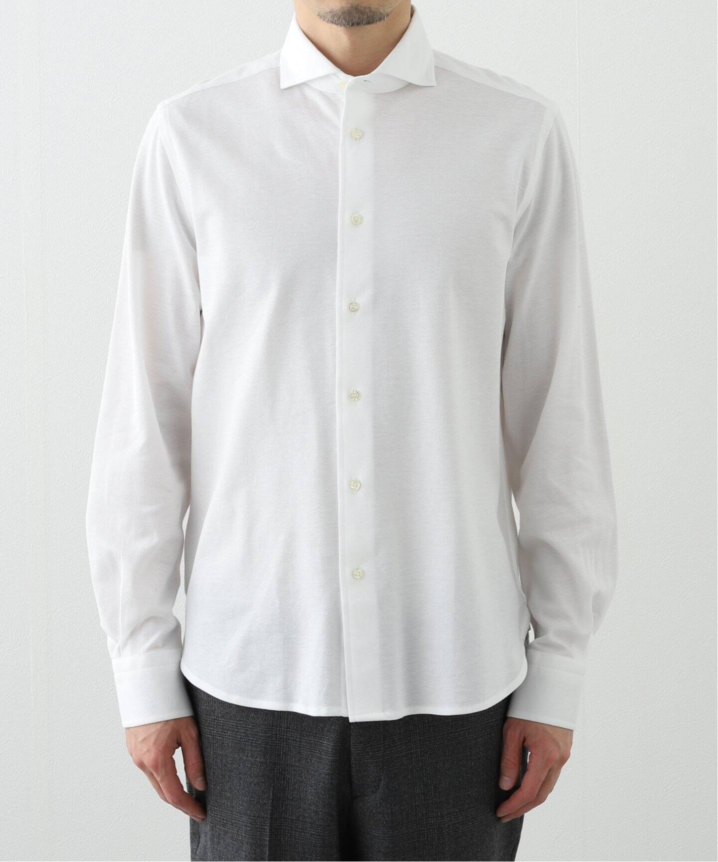 GUY ROVER (ギローバー) Jersey Pique Cutaway Shirts 551506
