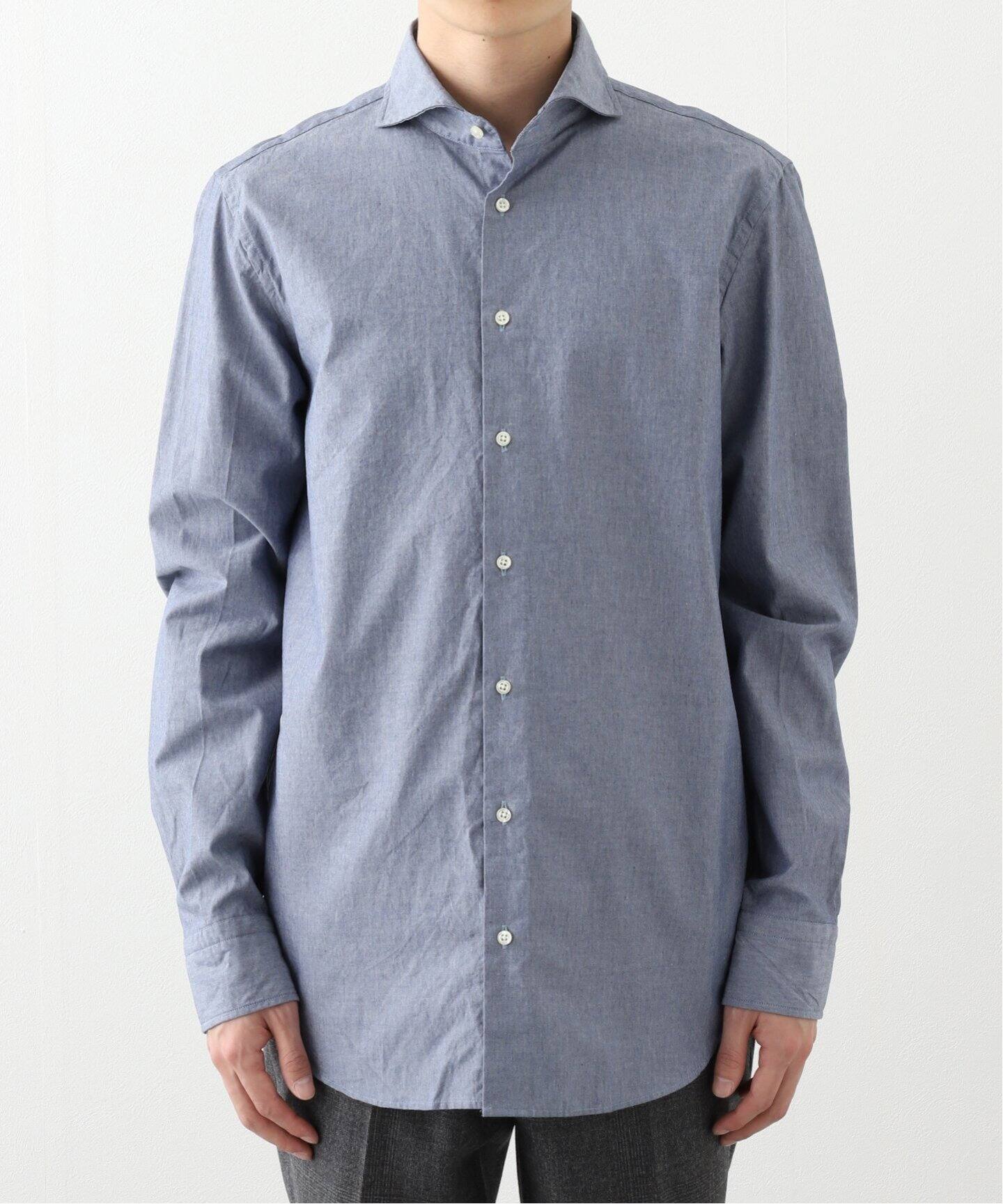 エディフィス（EDIFICE）/GUY ROVER (ギローバー) Chambrey Cutaway Shirts 551400/3 GUY ROVER (ギローバー) Chambrey Cutaway Shirts 551400/3850W2410L