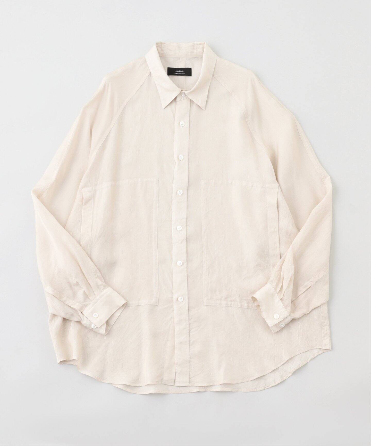 ensou. (エンソウ)Big Raglan Sleeve Shirt E12S003