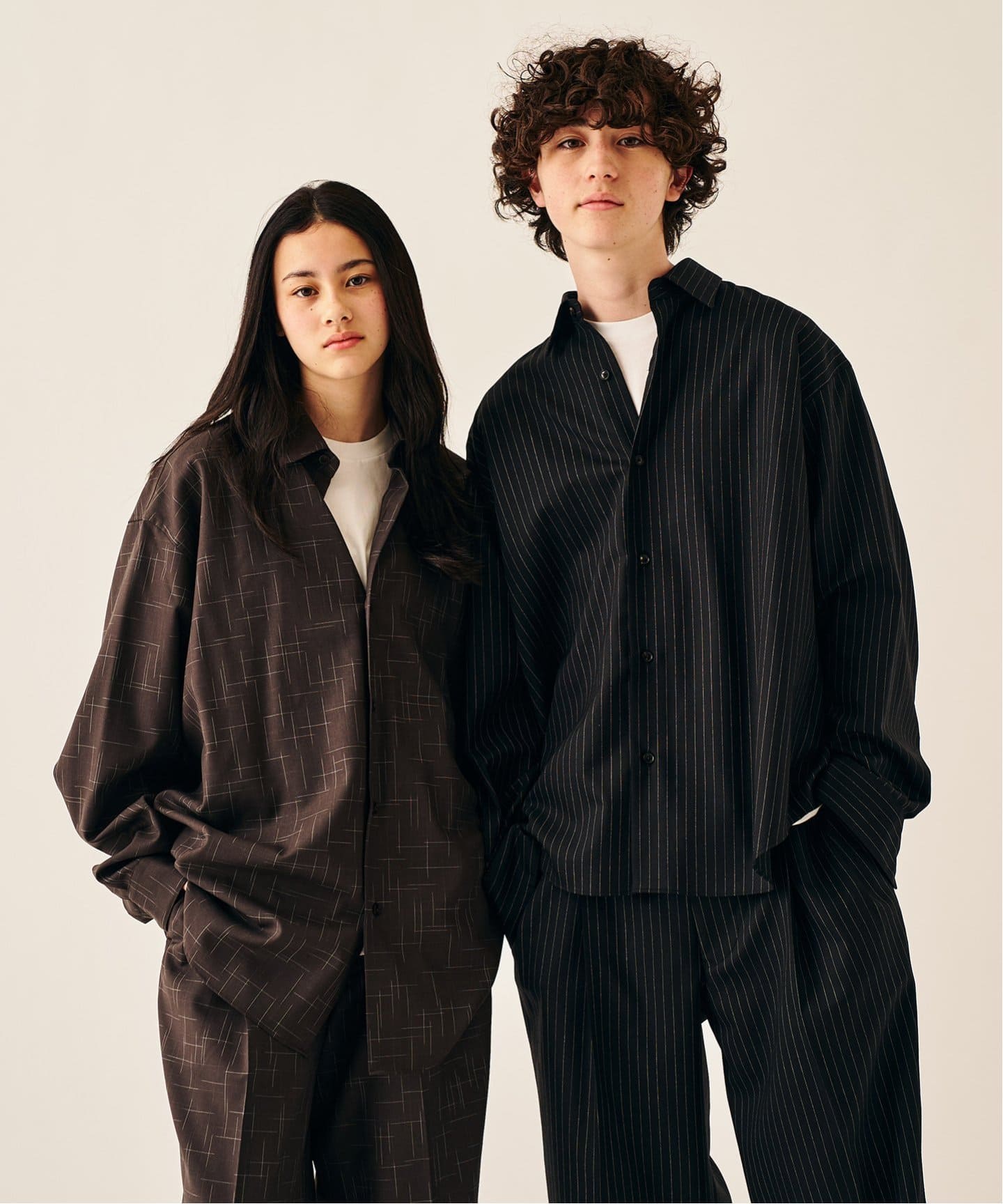 417 EDIFICE【LE JAPON】Akita Wool レギュラーシャツ LE JAPON Akita レギュラーウールシャツ（シャツ／ブラウス
