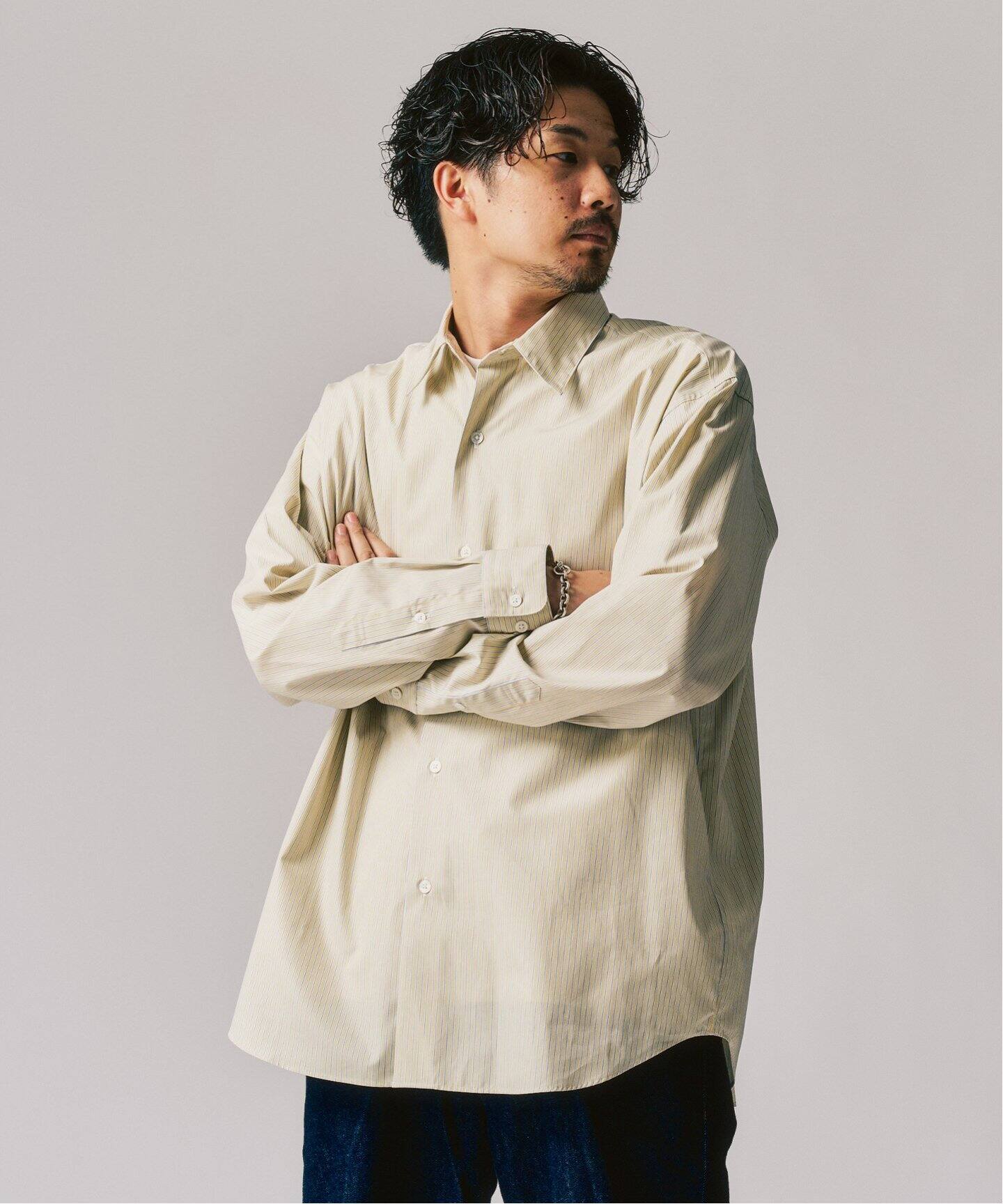 完売品reefurシャツ8/17まで価格 417 EDIFICE（フォーワンセブンエディフィス） シャツ 「LE JAPON