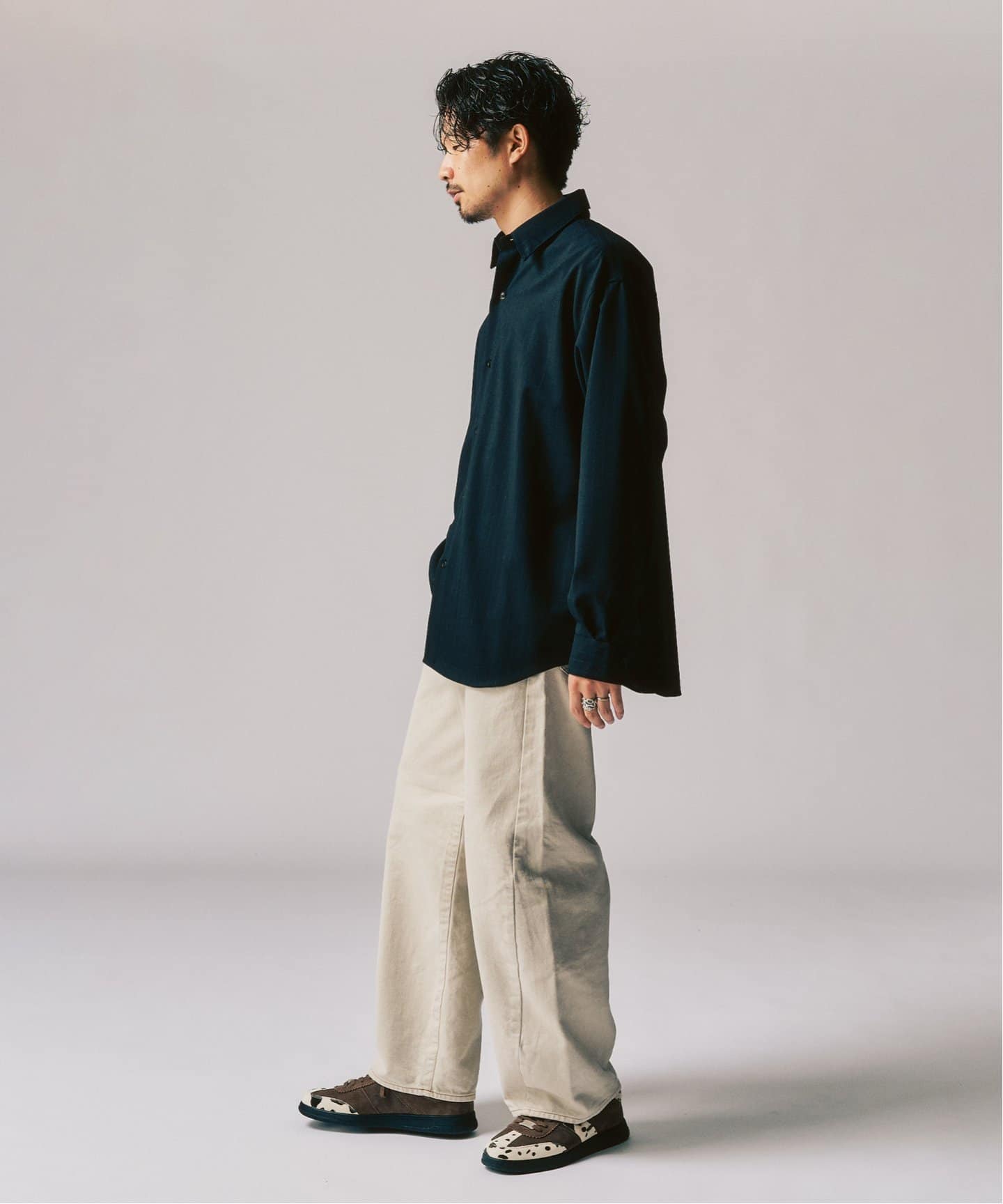 LE JAPON Akita レギュラーウールシャツ（シャツ／ブラウス