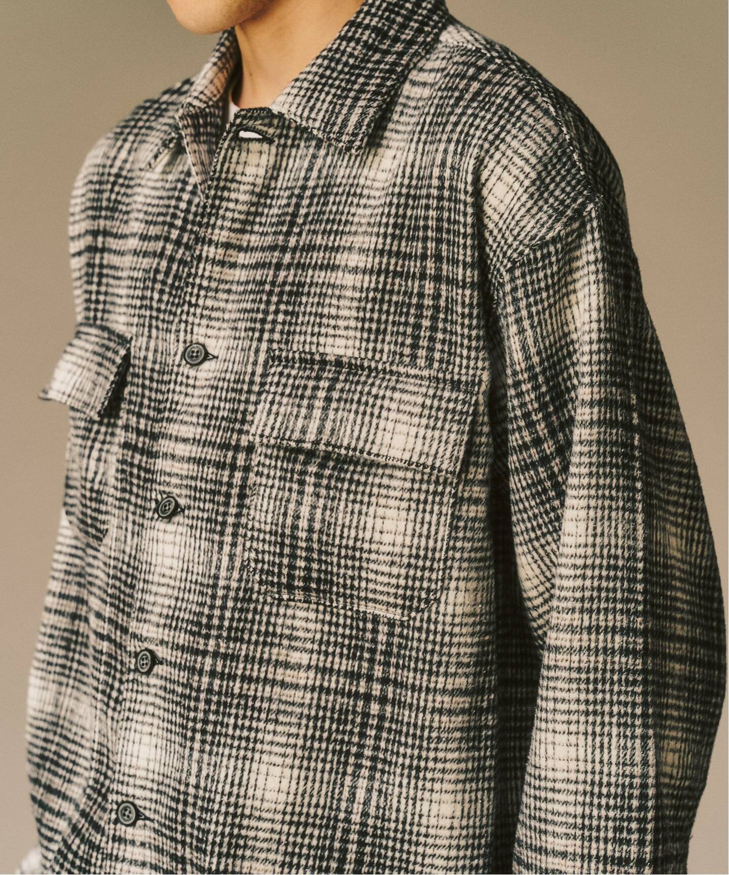 シャギー チェック シャツ(シャツ/ブラウス)|417 EDIFICE(フォー シャギー チェック シャツ(シャツ/ブラウス)|417 EDIFICE(フォー