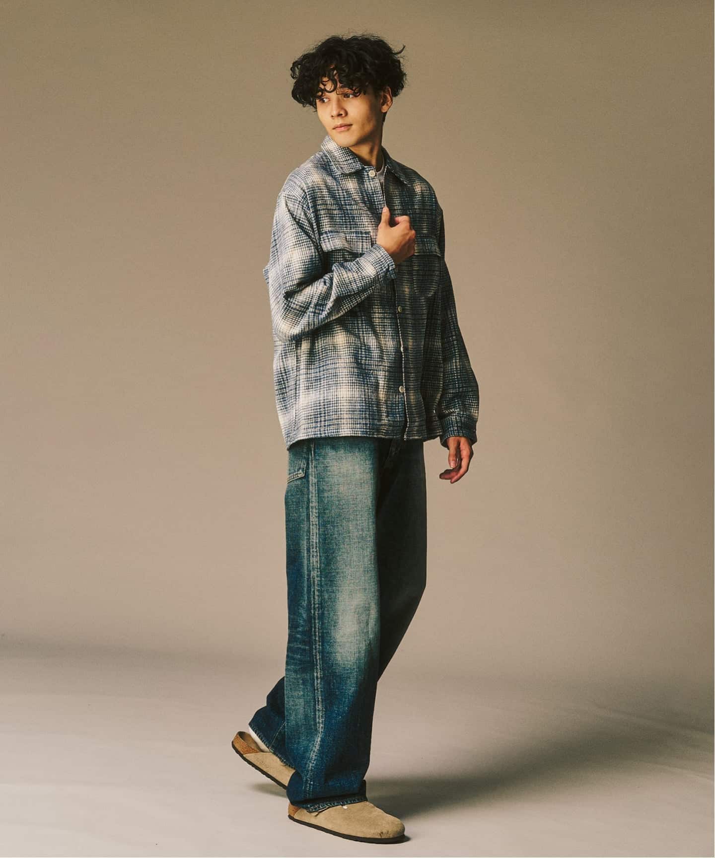 シャギーチェックシャツ シャギー チェック シャツ（シャツ／ブラウス）｜417 EDIFICE（フォー