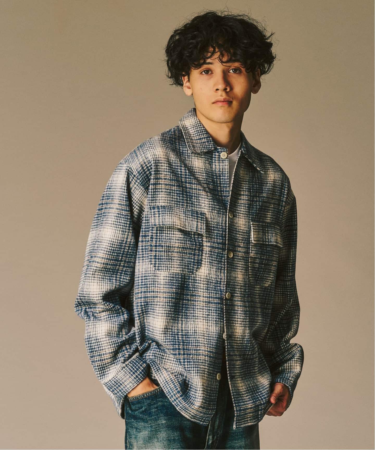 シャギー チェック シャツ（シャツ／ブラウス）｜417 EDIFICE（フォー