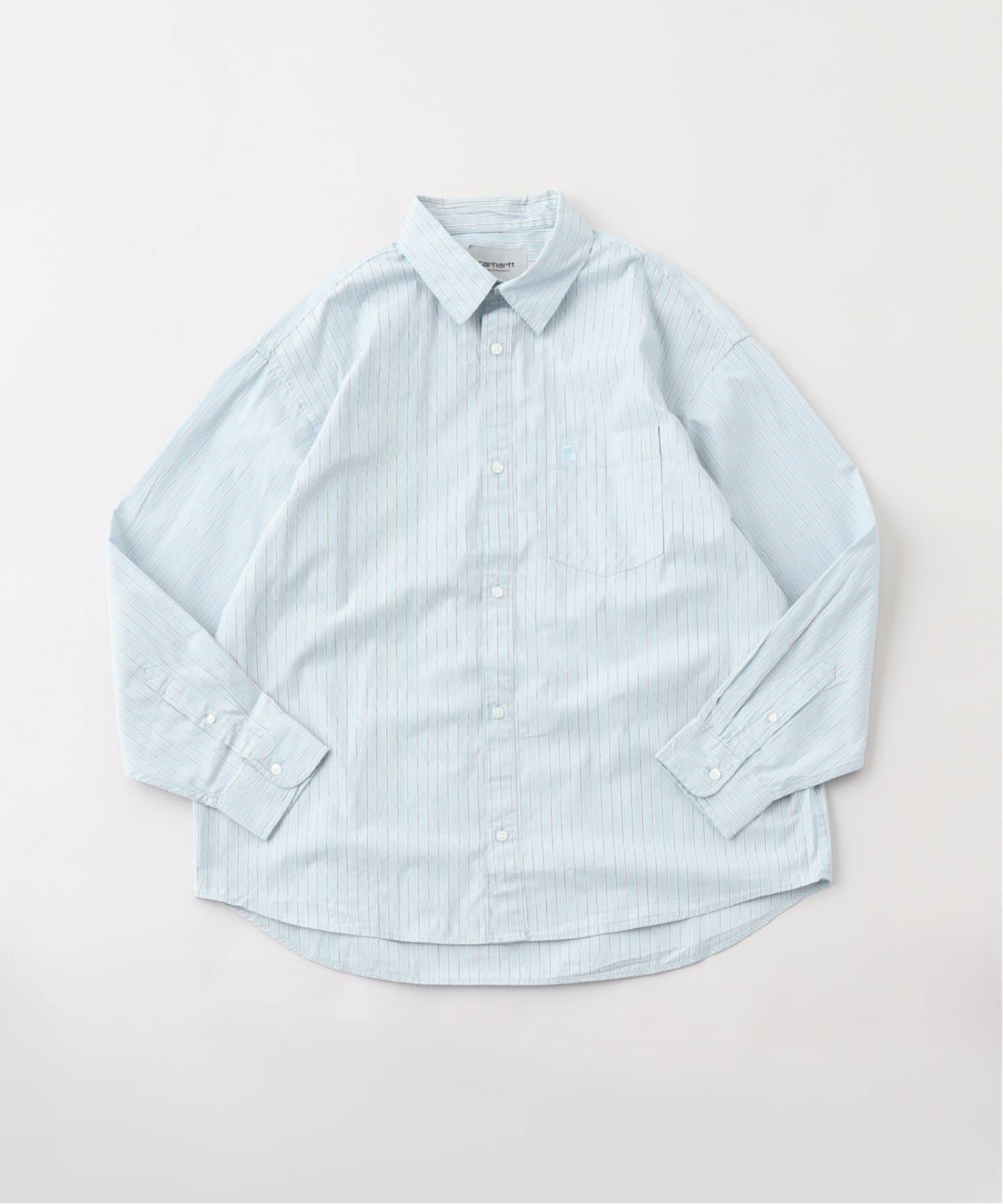 【carhartt】\"L/S Notus Shirt\"胸ポケット ストライプシャツ/2色 carhartt】L/S Notus Shirt胸ポケット ストライプシャツ/2色