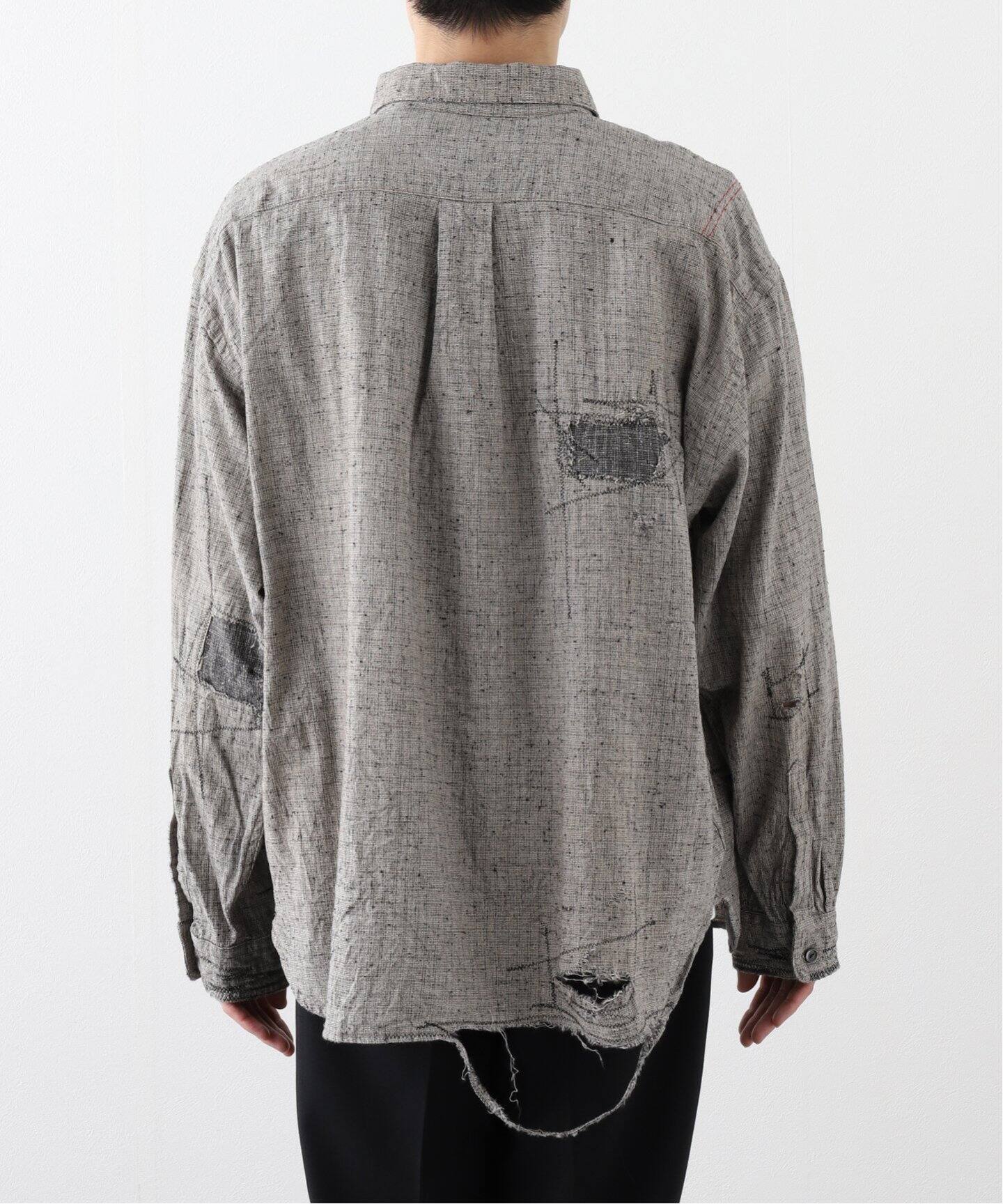 ANACHRONORM LINEN PLAID REMAKED WIDE SHIRTS（シャツ／ブラウス 