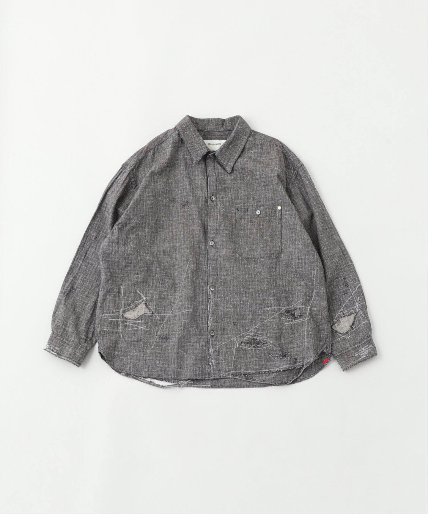 ANACHRONORM LINEN PLAID REMAKED WIDE SHIRTS（シャツ／ブラウス 