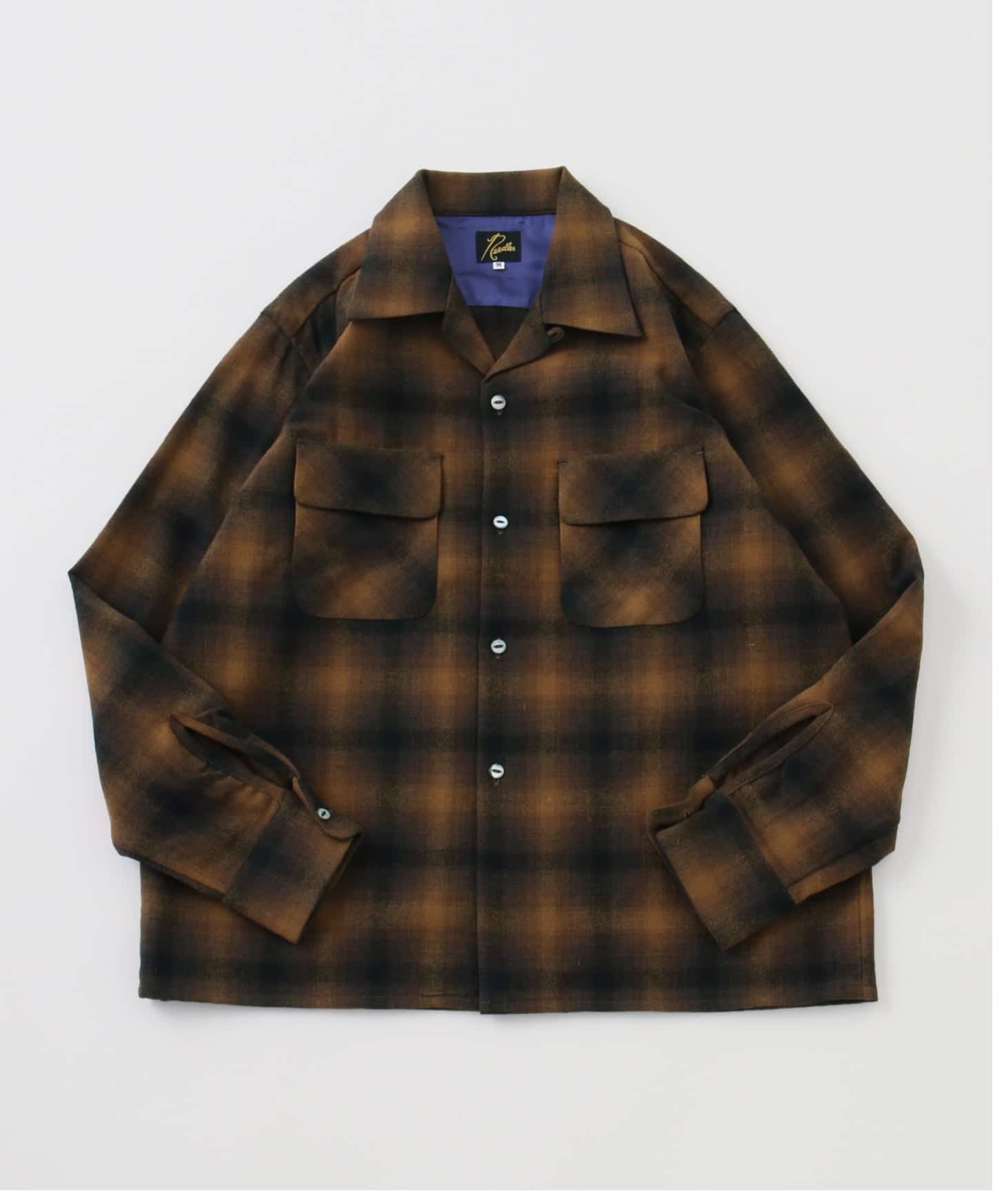 NEEDLES ニードルズ　Classic Shirt 23AW ブラウン NEEDLES / ニードルズ】 Classic Shirt RW269（シャツ／ブラウス
