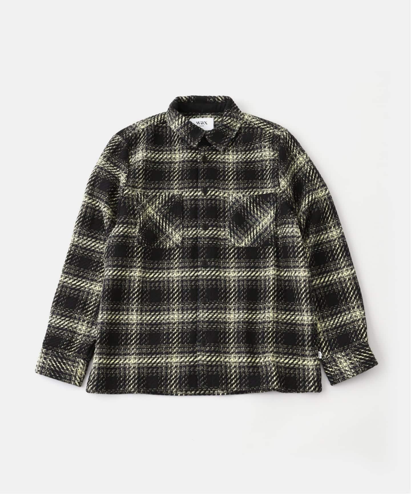 WAX LONDON / ワックス ロンドン】 OVER SHIRT BLACK（シャツ