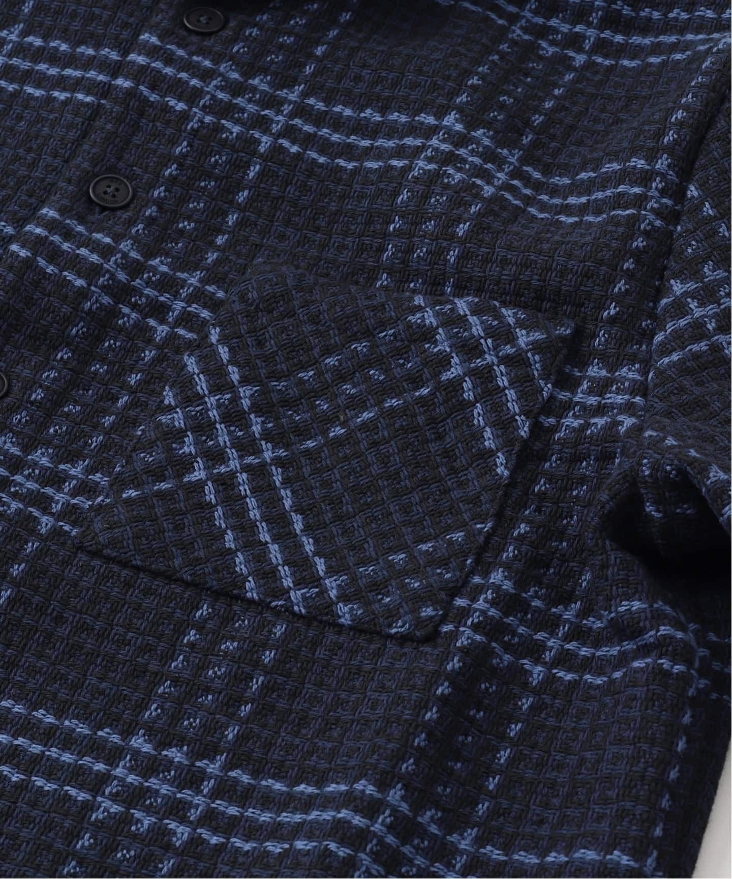 WAX LONDON / ワックス ロンドン】 OVER SHIRT NAVY（シャツ／ブラウス
