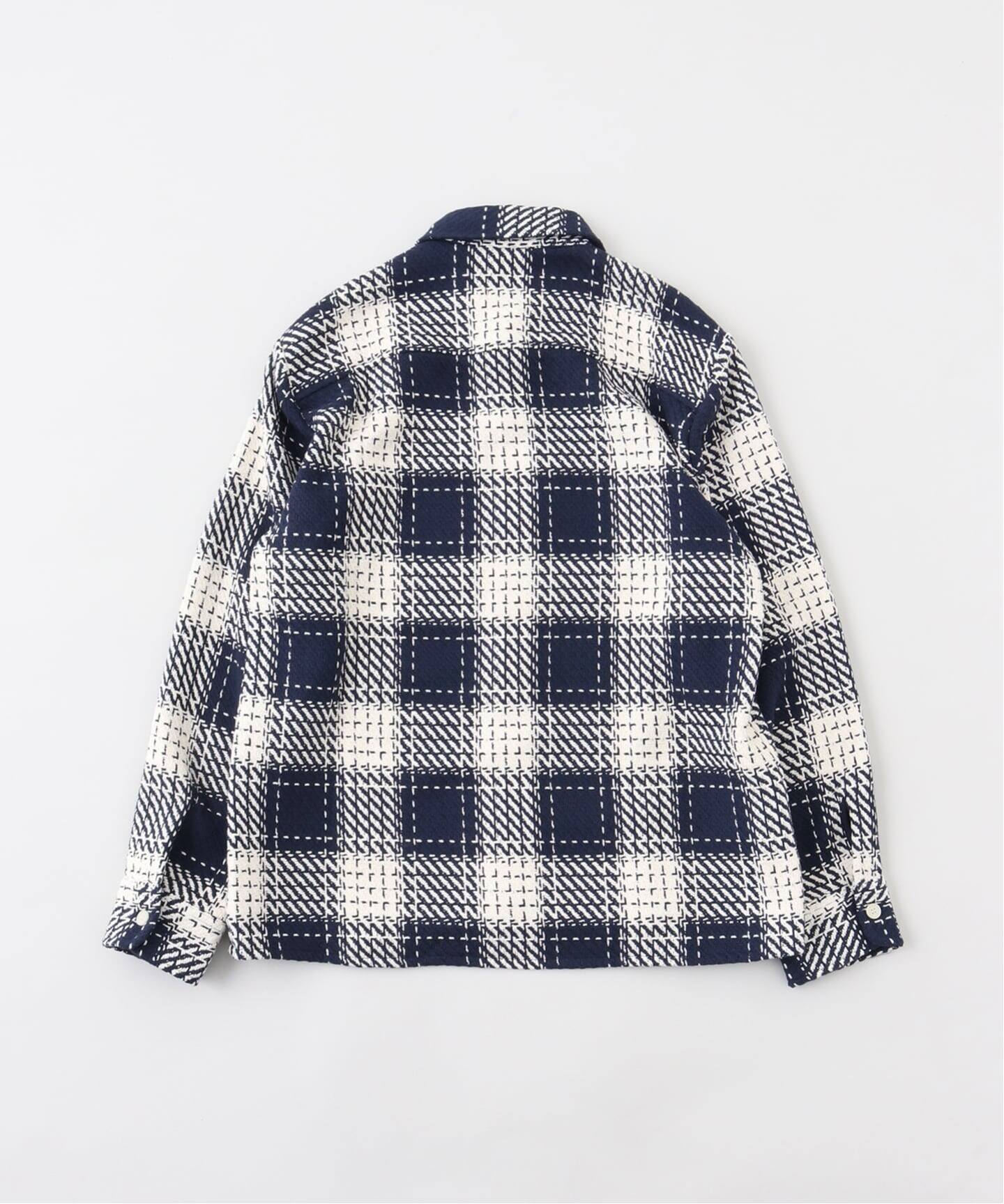 WAX LONDON / ワックス ロンドン】OVER SHIRT MARINE（シャツ