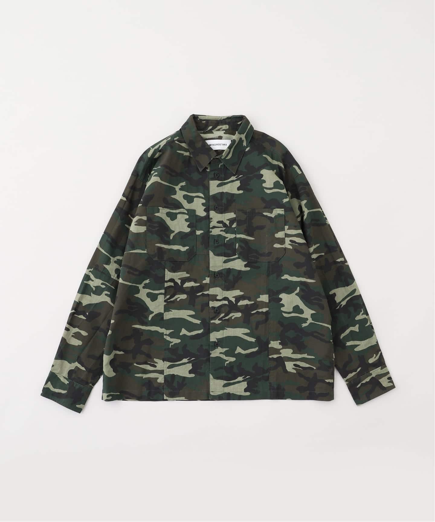 MIYAGIHIDETAKA ミヤギヒデタカ Military Shirt S MIYAGIHIDETAKA / ミヤギヒデタカ CAMOUFLAGE SHIRT（シャツ