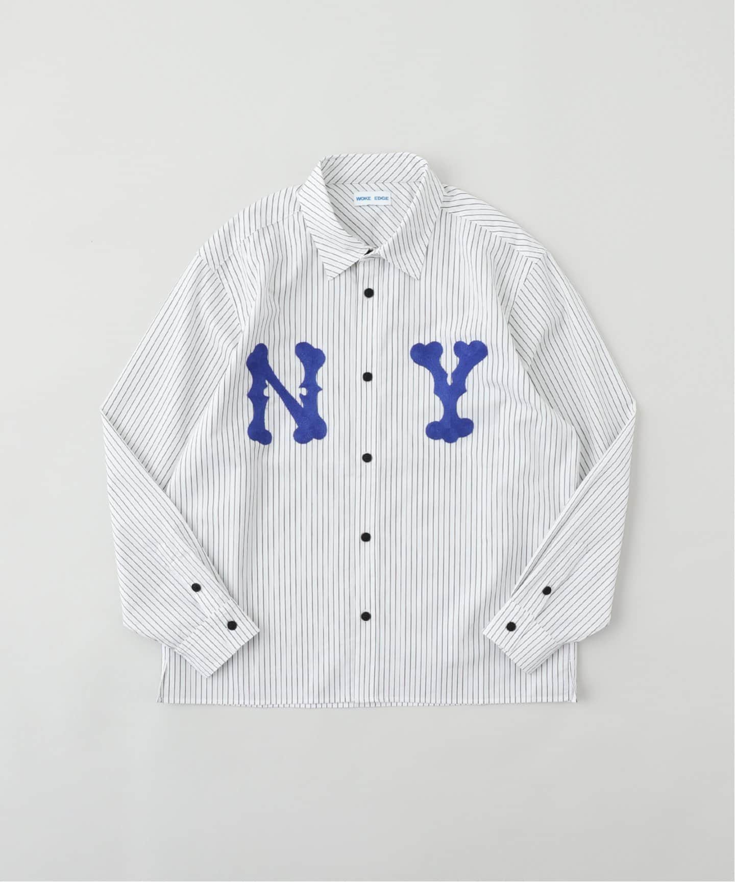 ウォークエッジ　NYシャツ WOKE EDGE / ウォークエッジ NY GLIT STRIPE SHIRT（シャツ
