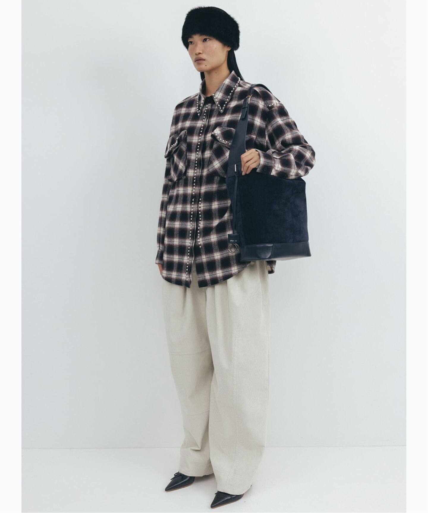 Geek Office / ギークオフィス】OPEN YY Woven BEADED POCKET SHIRT