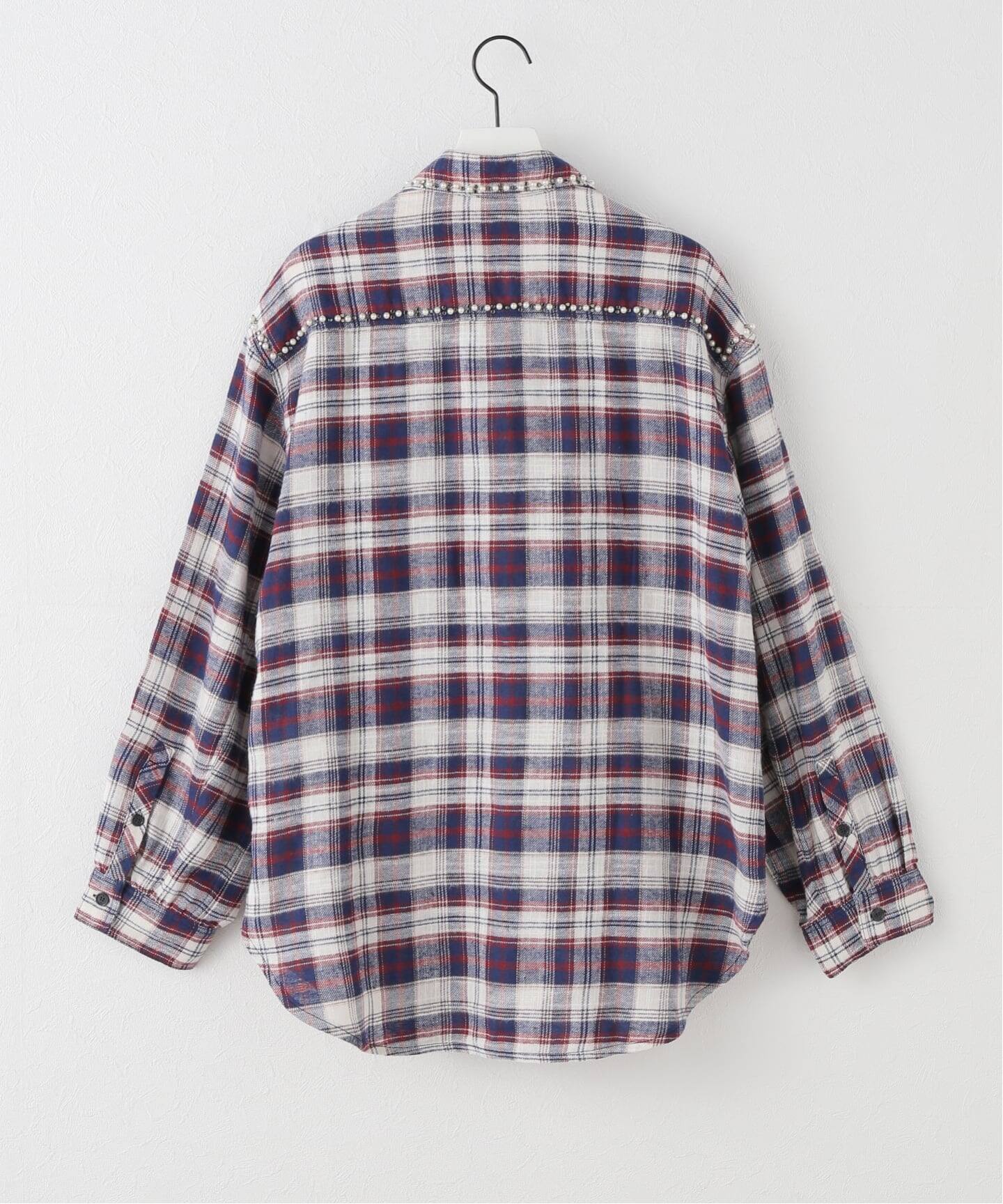 Geek Office / ギークオフィス】OPEN YY Woven BEADED POCKET SHIRT