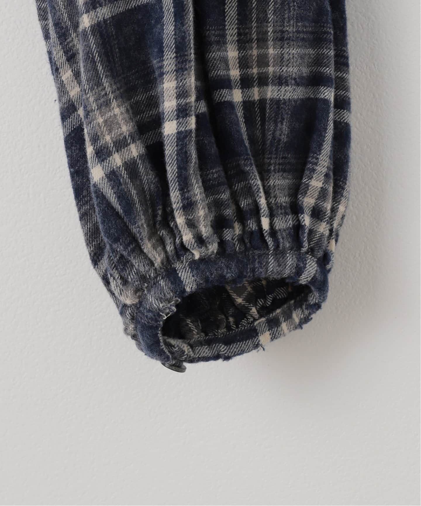 ブラウス シャツ 「Geek Office/ギークオフィス」s/e/o/エスイーオー WASHED CHECK SHIRRING SHIRT レディー s/e/o ブラウス シャツ 「Geek Office/ギークオフィス」s/e/o
