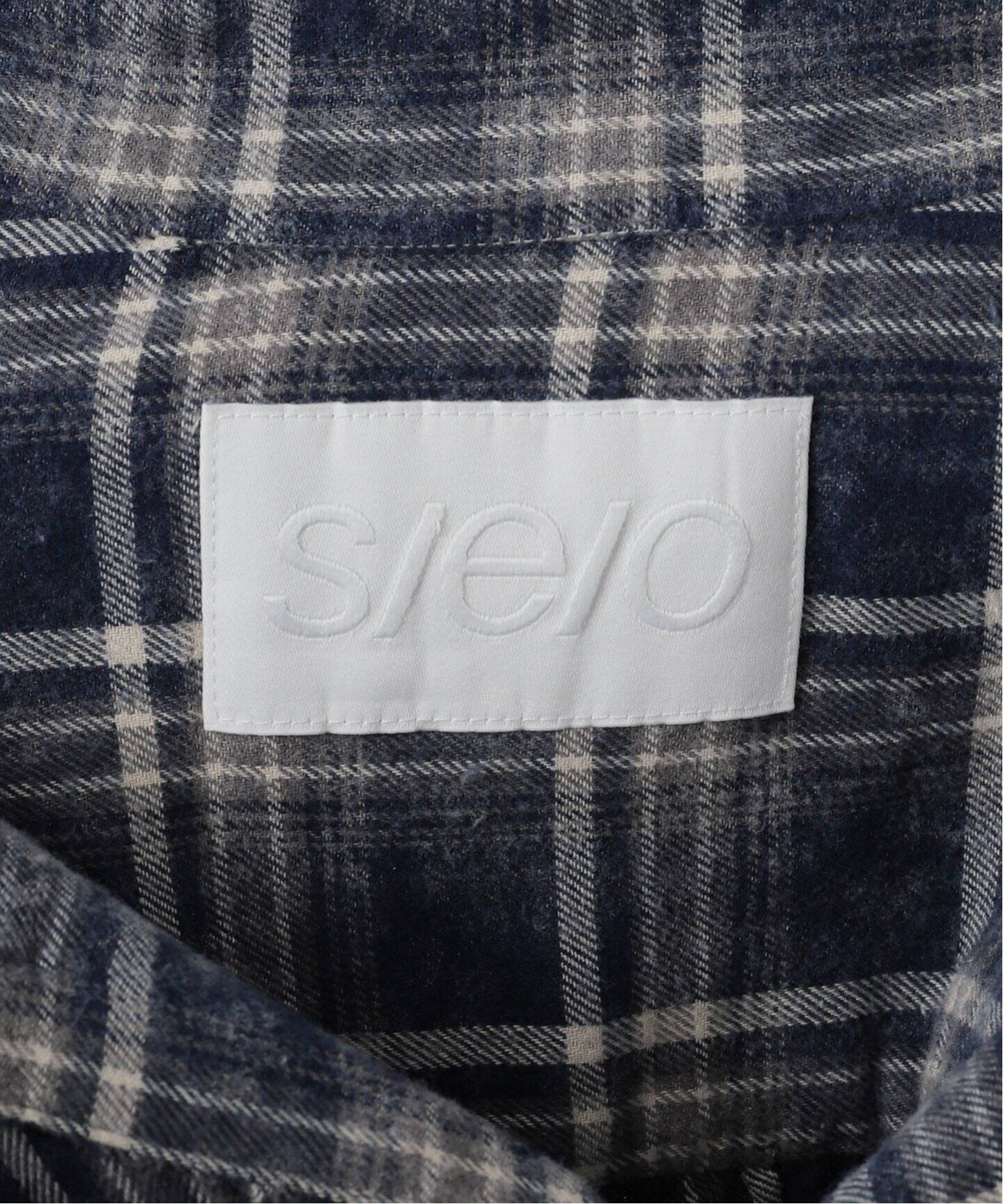ブラウス シャツ 「Geek Office/ギークオフィス」s/e/o/エスイーオー WASHED CHECK SHIRRING SHIRT レディー s/e/o ブラウス シャツ 「Geek Office/ギークオフィス」s/e/o