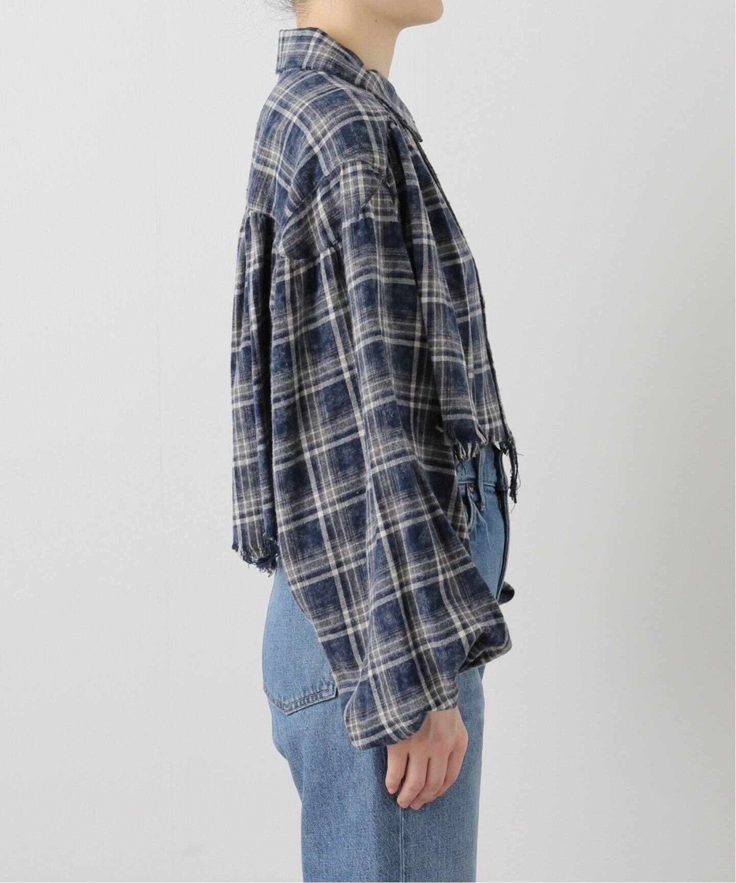 ブラウス シャツ 「Geek Office/ギークオフィス」s/e/o/エスイーオー WASHED CHECK SHIRRING SHIRT レディー s/e/o ブラウス シャツ 「Geek Office/ギークオフィス」s/e/o