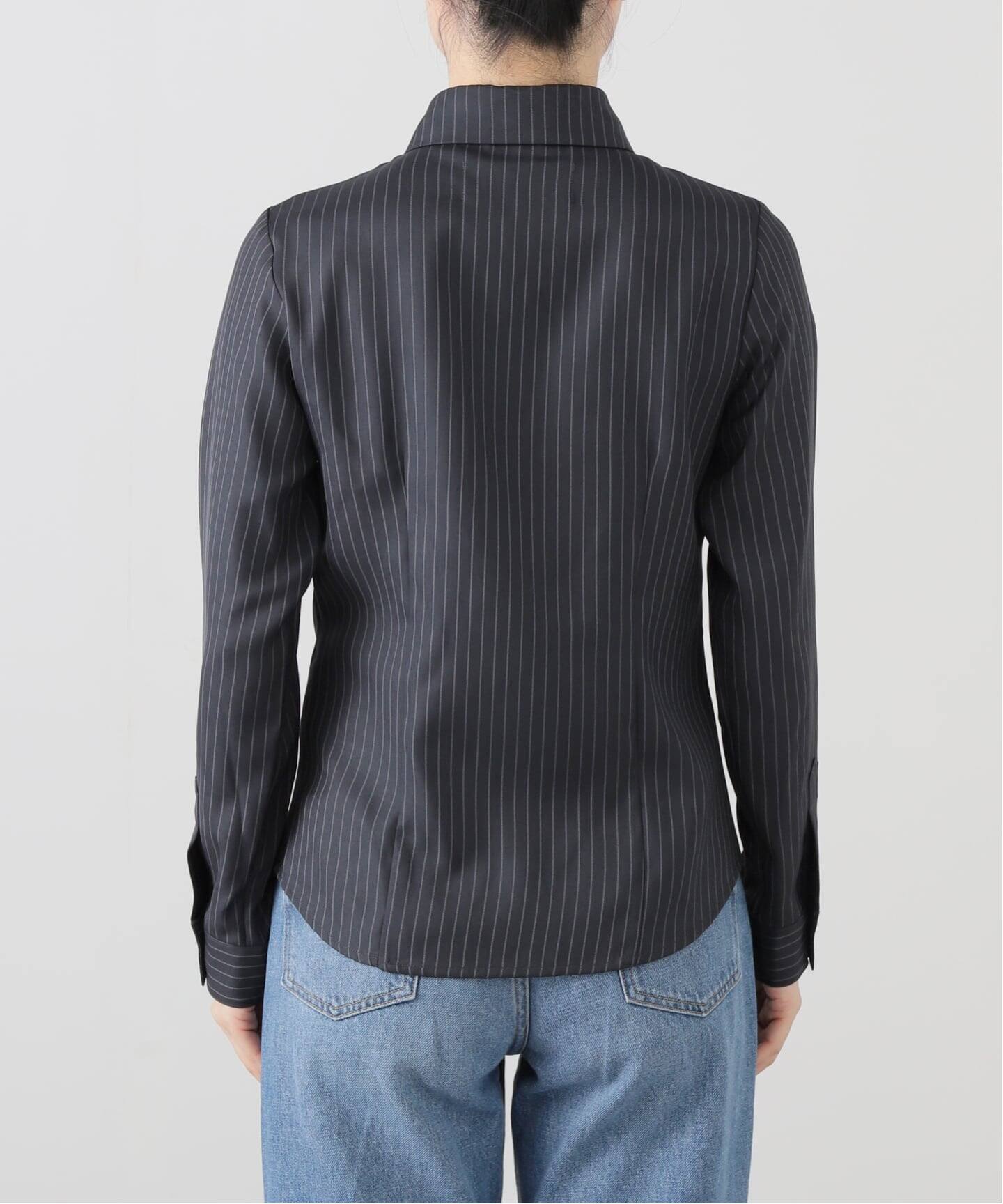 MOMENTEL / モーメンタル Heart Velcro Stripe Shirt（シャツ