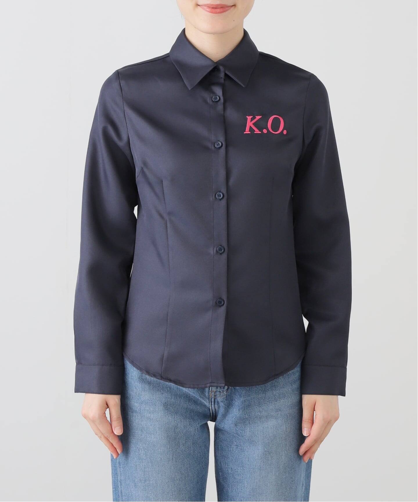 MOMENTEL / モーメンタル boxing K.O navy shirt（シャツ／ブラウス