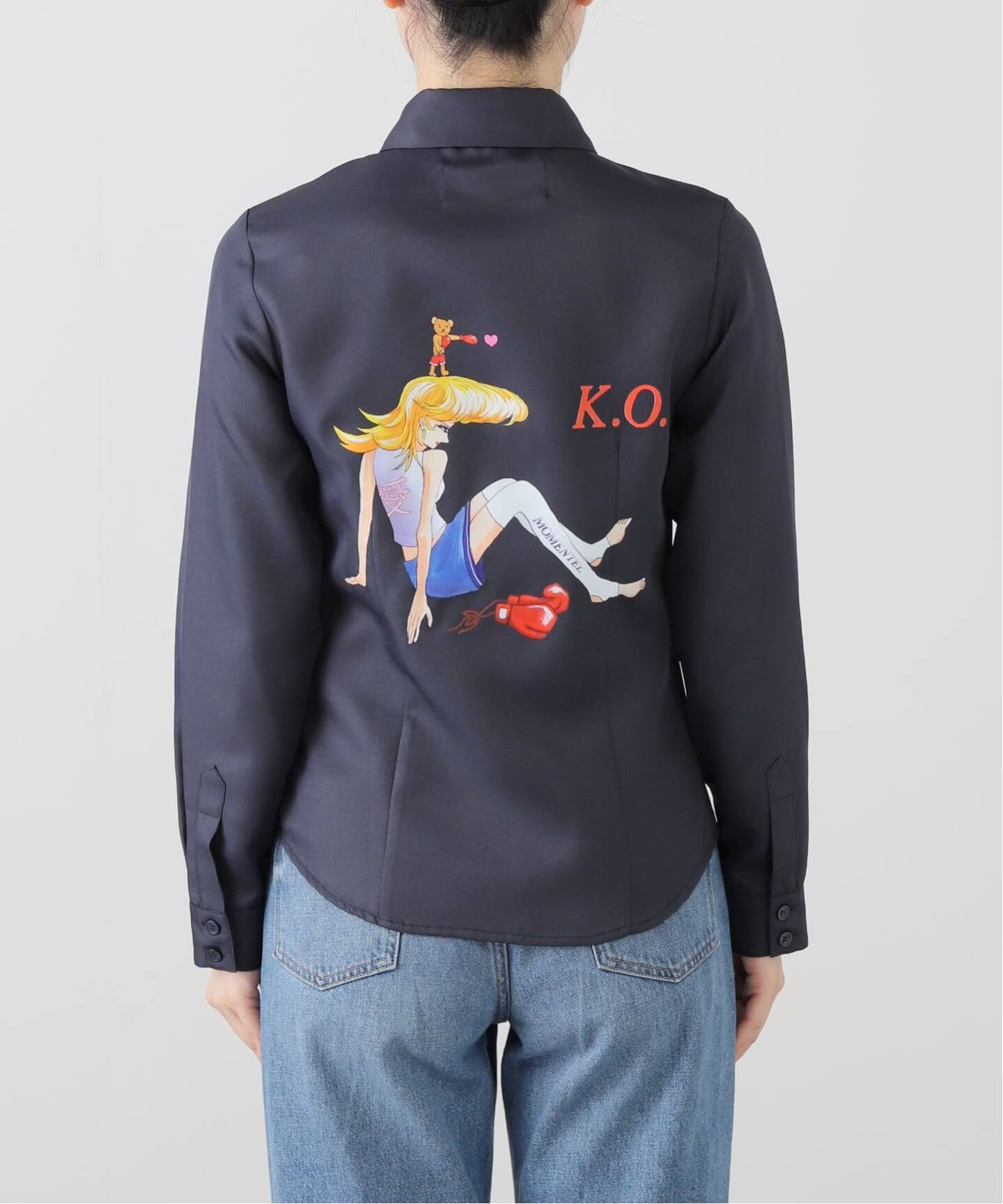 MOMENTEL / モーメンタル boxing K.O navy shirt（シャツ／ブラウス