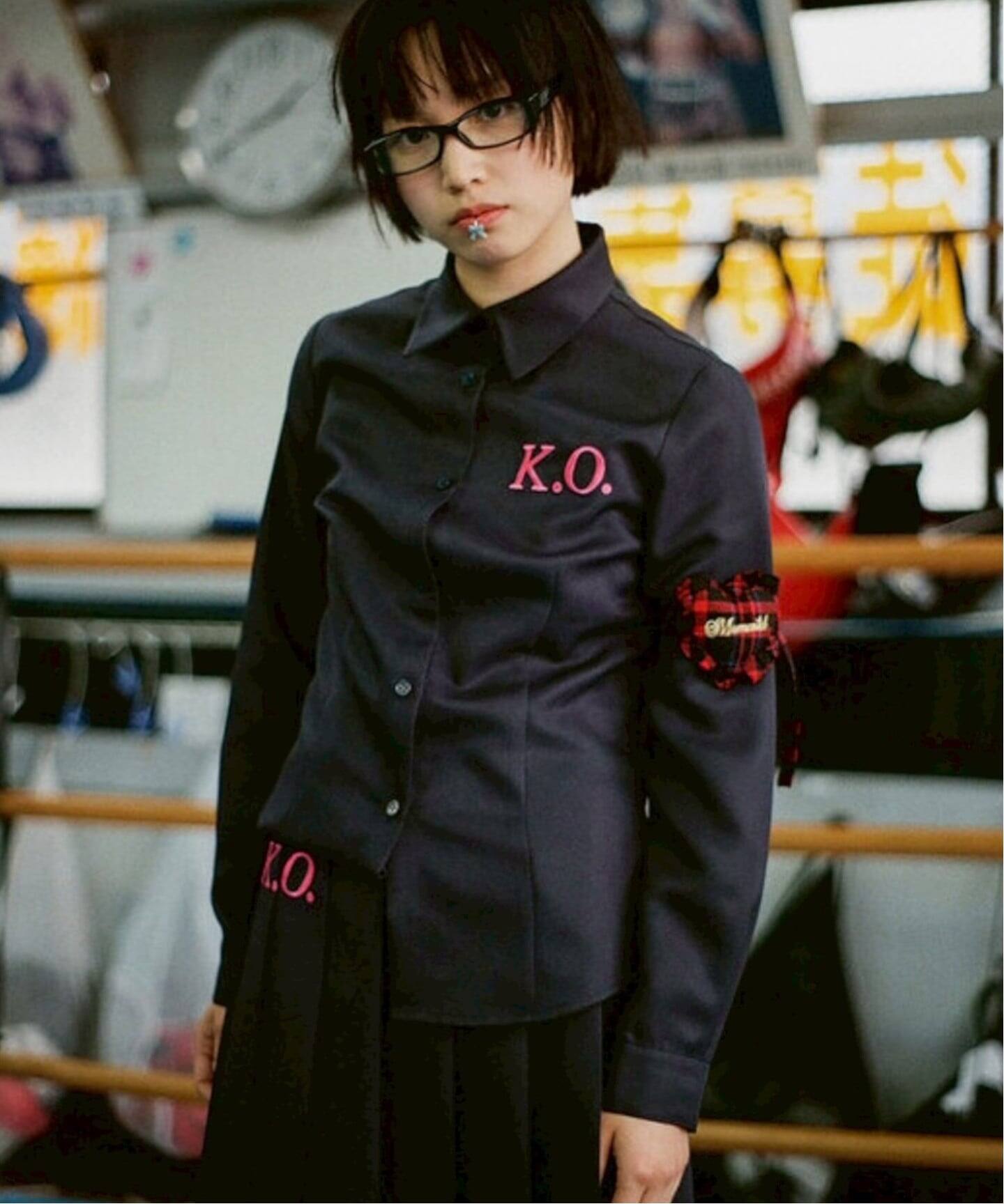 MOMENTEL / モーメンタル boxing K.O navy shirt（シャツ／ブラウス
