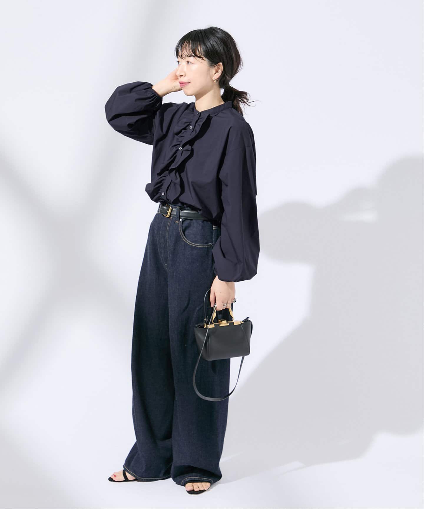 追加》スタンドカラーフリルシャツ（シャツ／ブラウス）｜JOURNAL