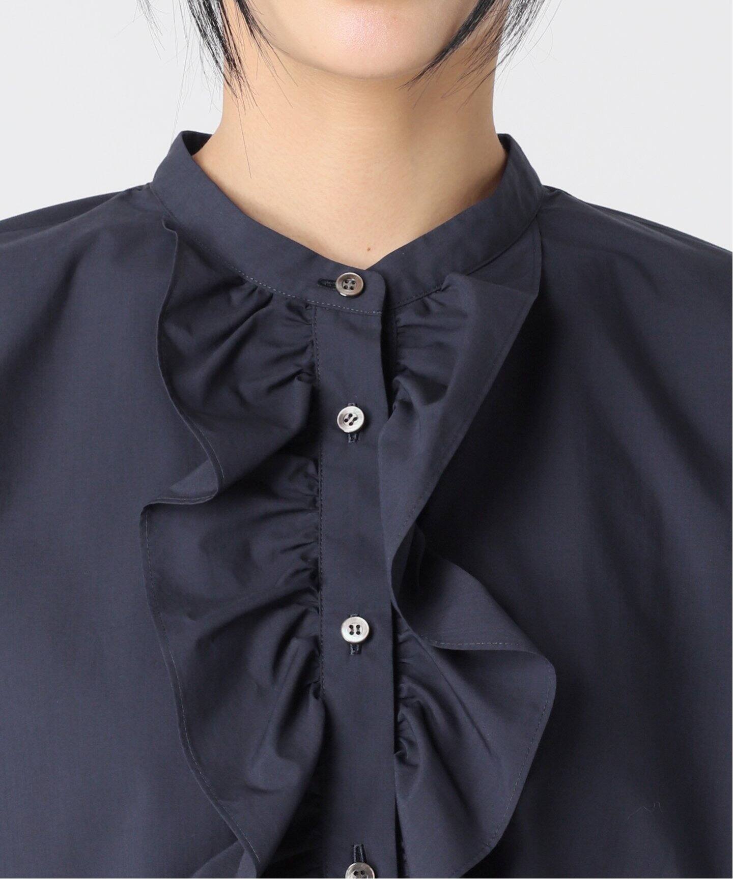 追加》スタンドカラーフリルシャツ（シャツ／ブラウス）｜JOURNAL