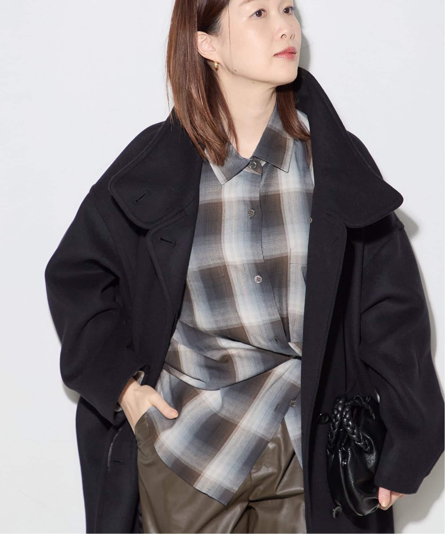 DEVEAUX/レーヨン チェックシャツ（シャツ／ブラウス）｜JOURNAL