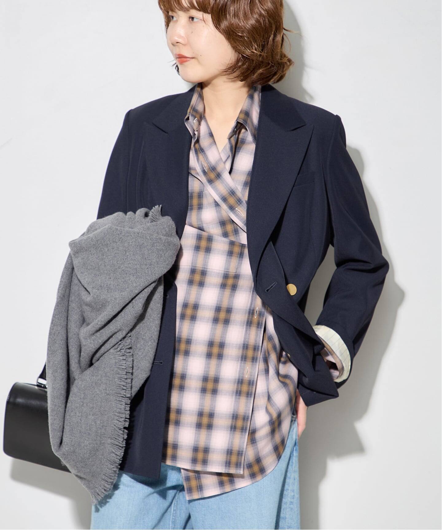 DEVEAUX/レーヨン チェックシャツ（シャツ／ブラウス）｜JOURNAL