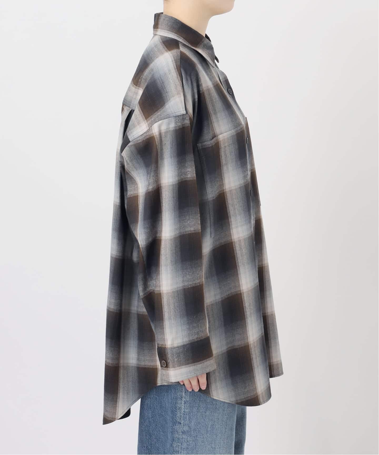 DEVEAUX/レーヨン チェックシャツ（シャツ／ブラウス）｜JOURNAL