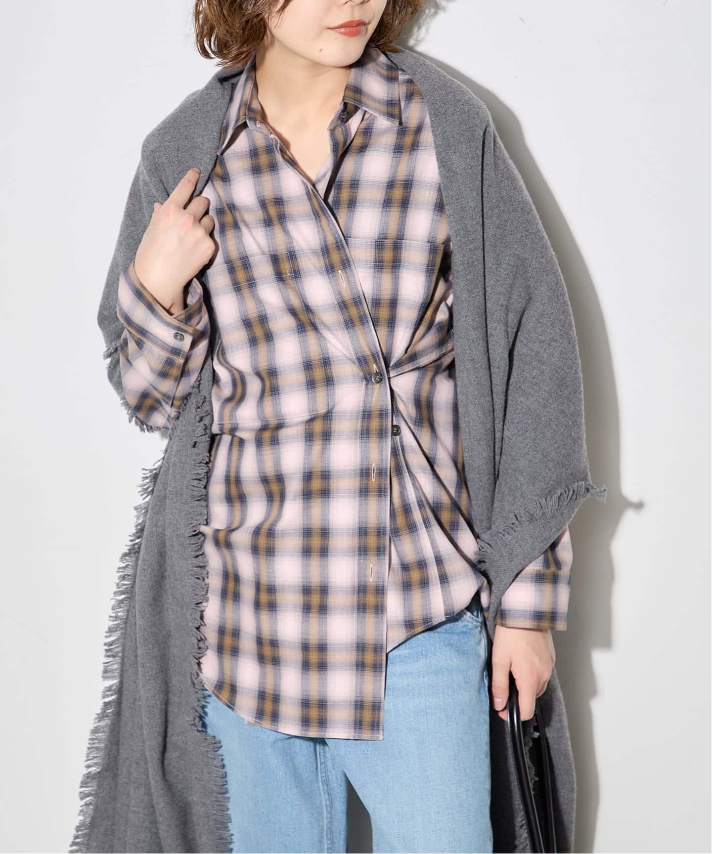 DEVEAUX/レーヨン チェックシャツ（シャツ／ブラウス）｜JOURNAL