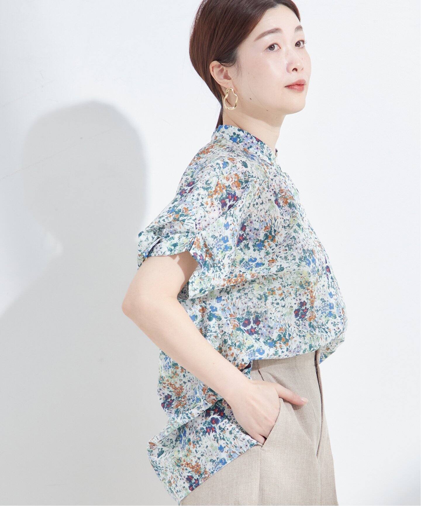 追加2》DEVEAUX/DOT/ムジタックスリーブシャツ（シャツ