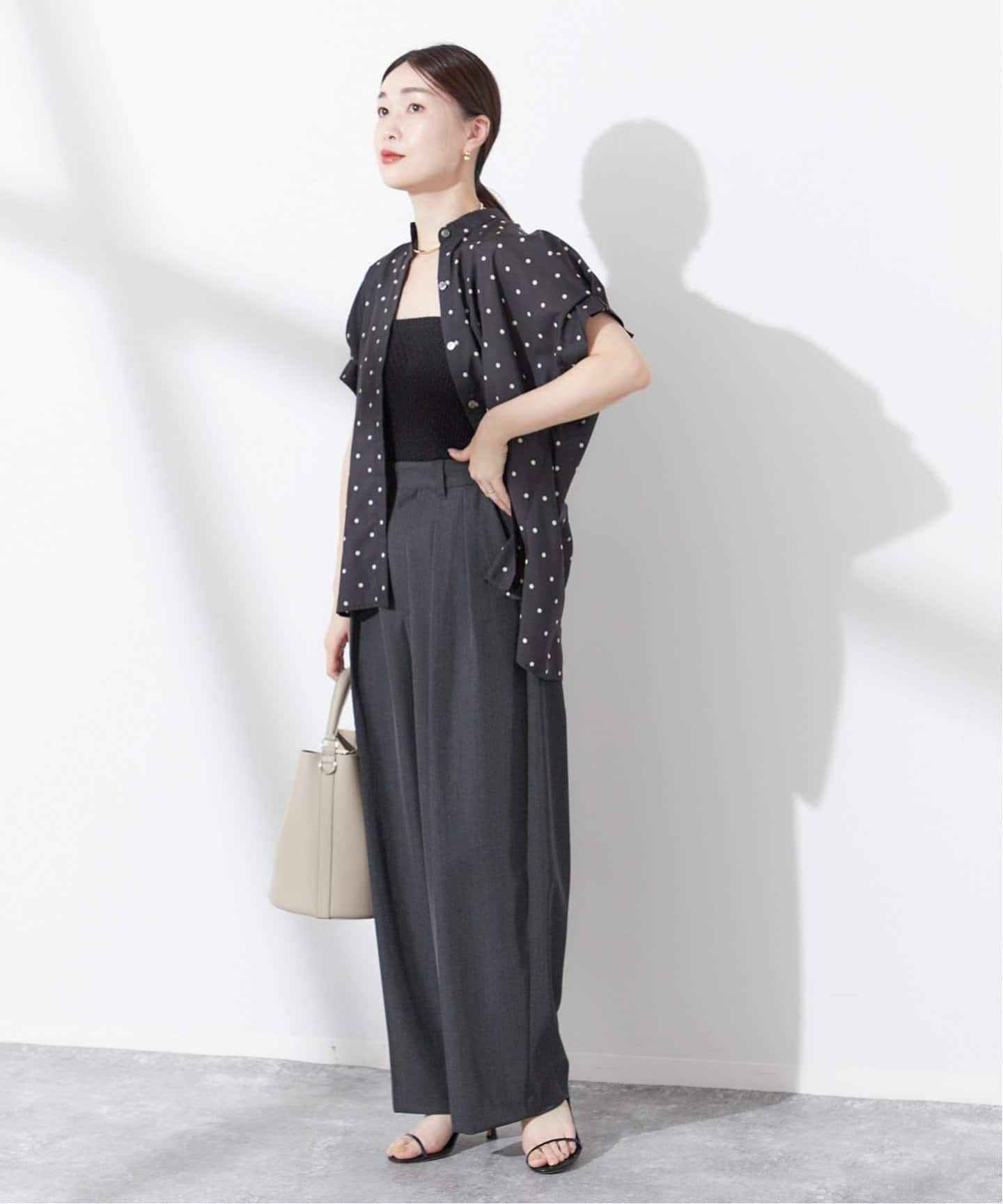 DEVEAUX/ドットタックスリーブシャツ journal standard L'essage ブラウス シャツ 「追加4」DEVEAUX