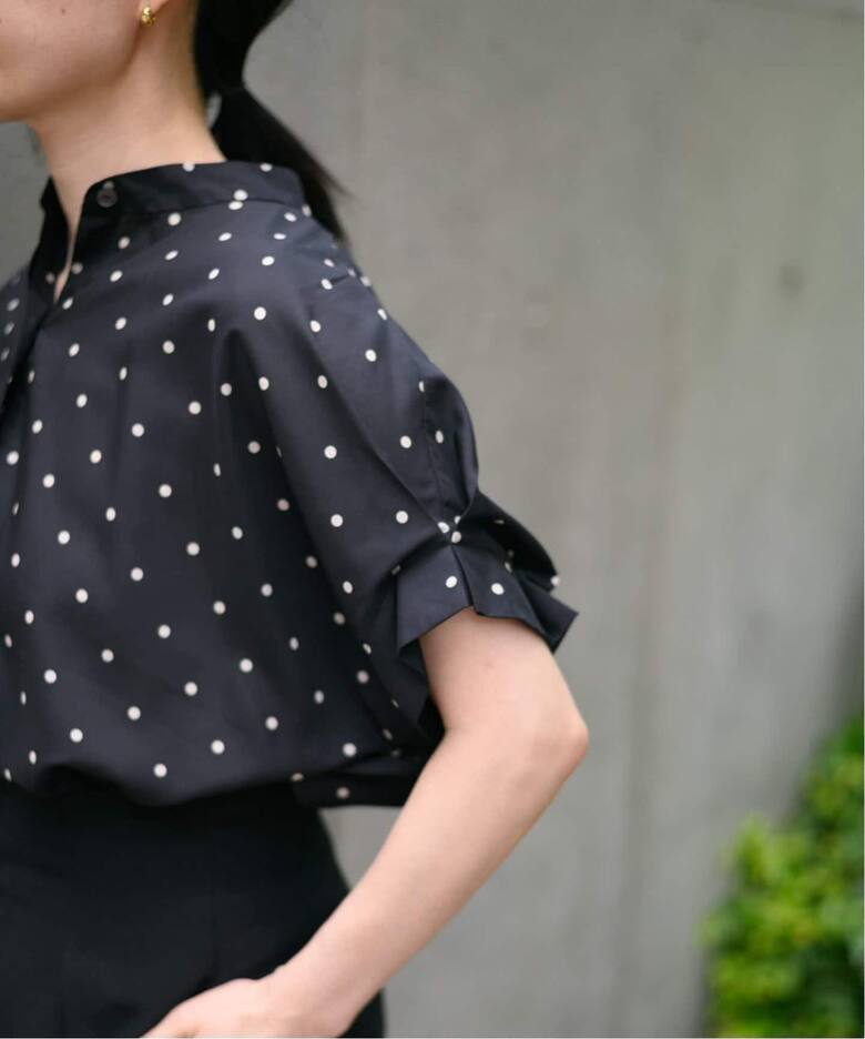 追加5》DEVEAUX/ドットムジタックスリーブシャツ（シャツ／ブラウス  