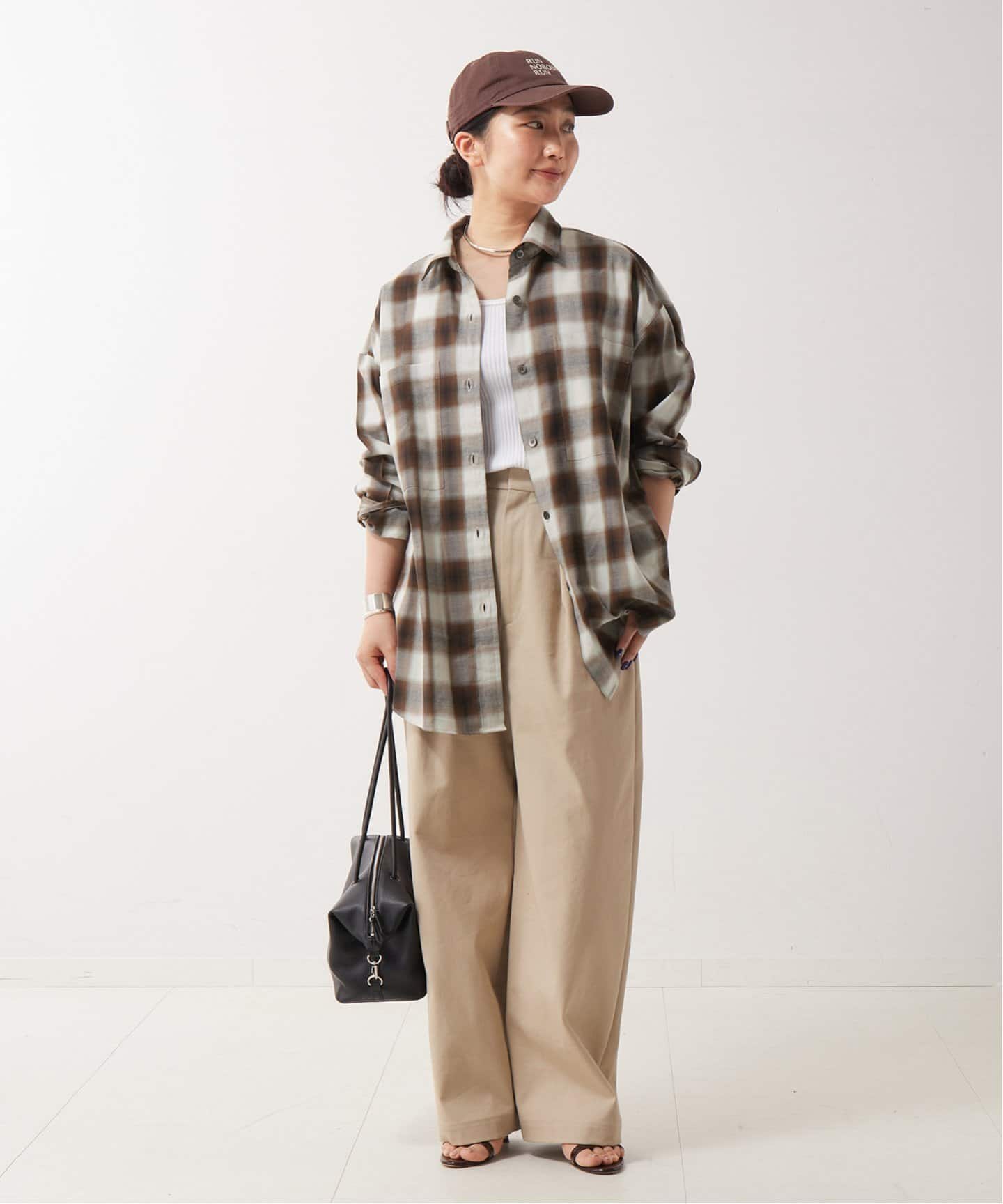 タグ付新品　ジャーナルスタンダードレサージュ　リネンシャツ チェックシャツ（シャツ／ブラウス）｜JOURNAL STANDARD L