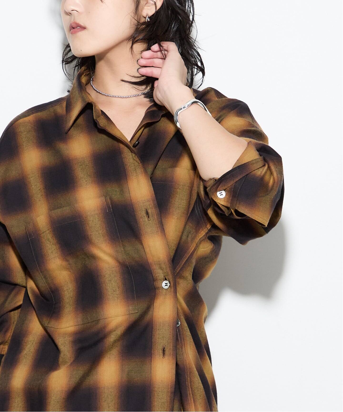 ジャーナルスタンダードレサージュ　チェックシャツ 追加》チェックシャツ（シャツ／ブラウス）｜JOURNAL STANDARD L