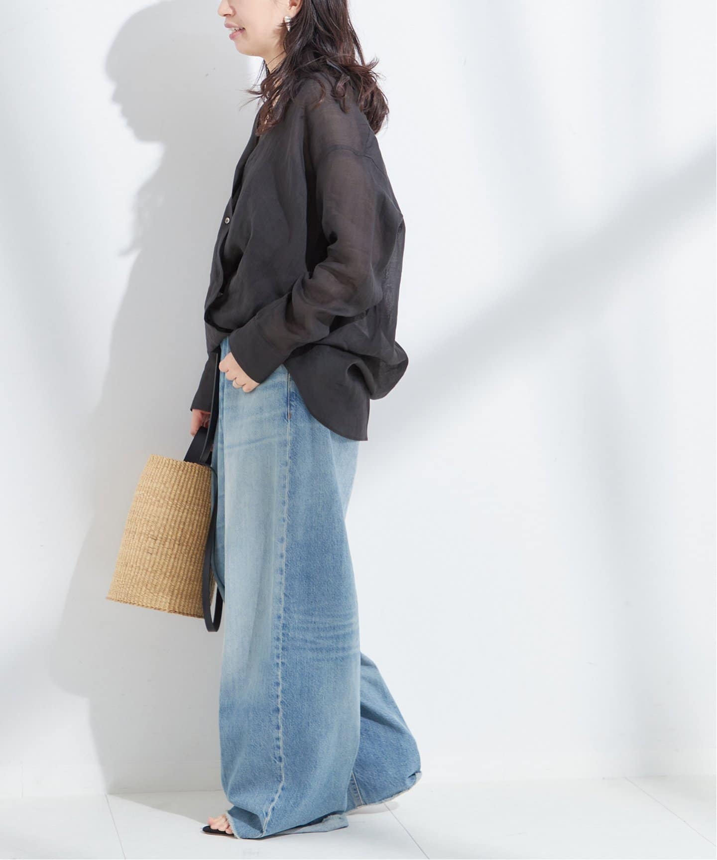 CITY SHOP ラミーシアーブラウス シアー ヘンリーネックブラウス TINA：JOJUN 全3色｜tnj821-0850