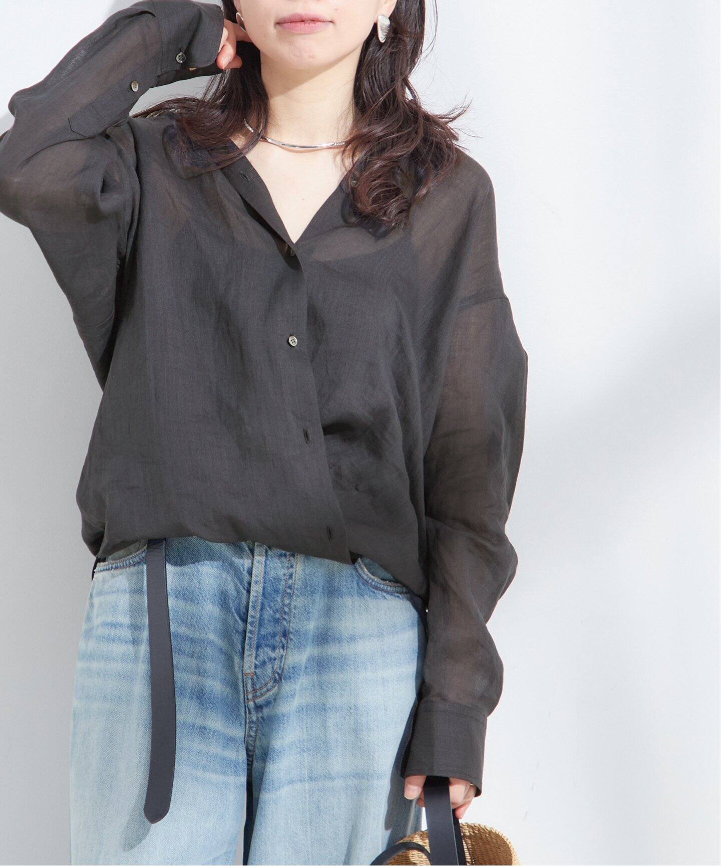 シアーラミー 2WAY シャツ（シャツ／ブラウス）｜JOURNAL STANDARD L  