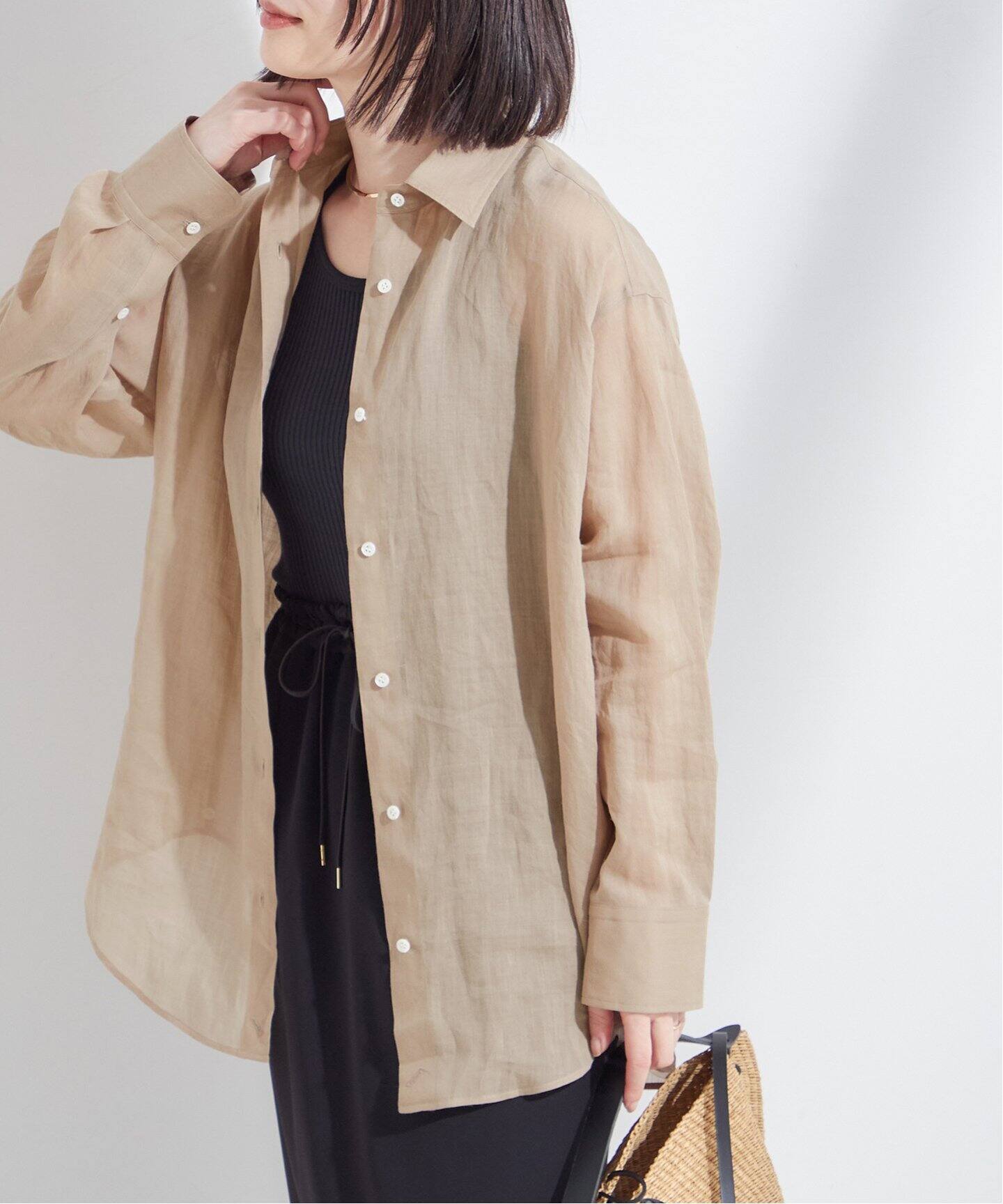 シアーラミー 2WAY シャツ（シャツ／ブラウス）｜JOURNAL STANDARD L 