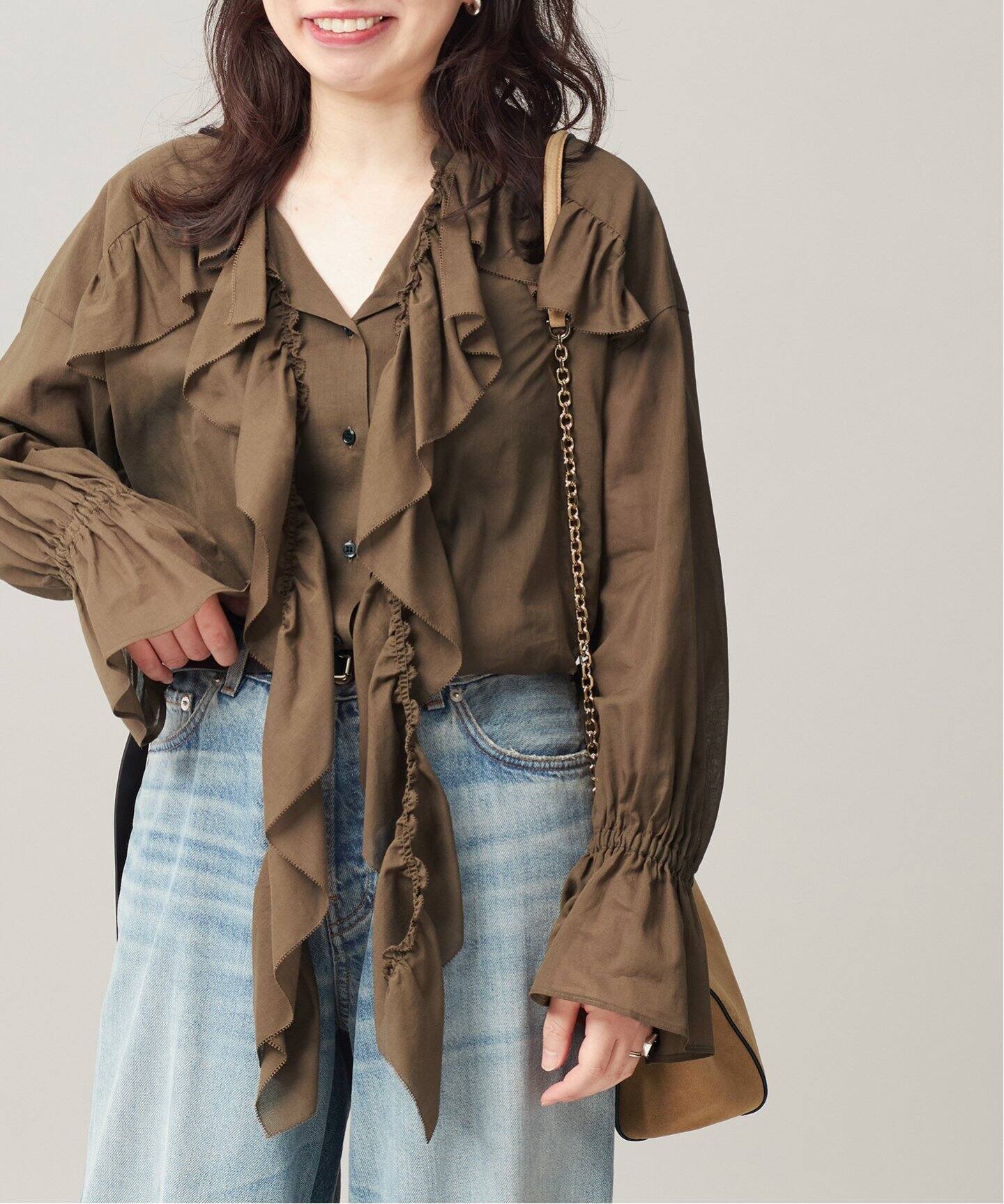 80ボイルフリルシャツ（シャツ／ブラウス）｜JOURNAL STANDARD L