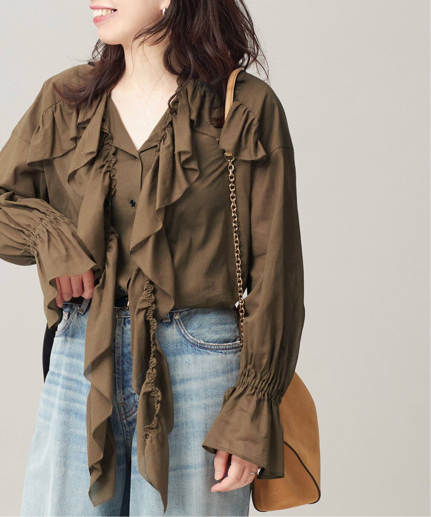 80ボイルフリルシャツ（シャツ／ブラウス）｜JOURNAL STANDARD L