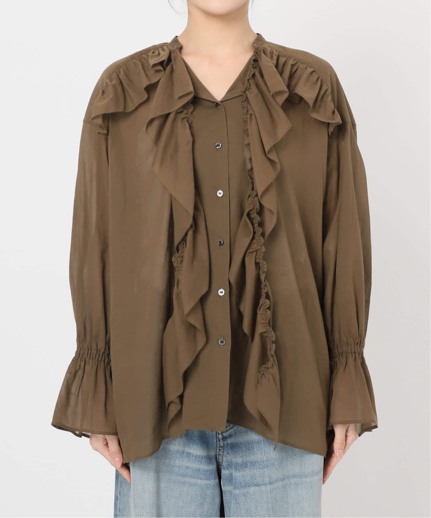 ジャーナルスタンダード レサージュ（journal standard L’essage）/80ボイルフリルシャツ 80ボイルフリルシャツ（シャツ／ブラウス）｜JOURNAL STANDARD L