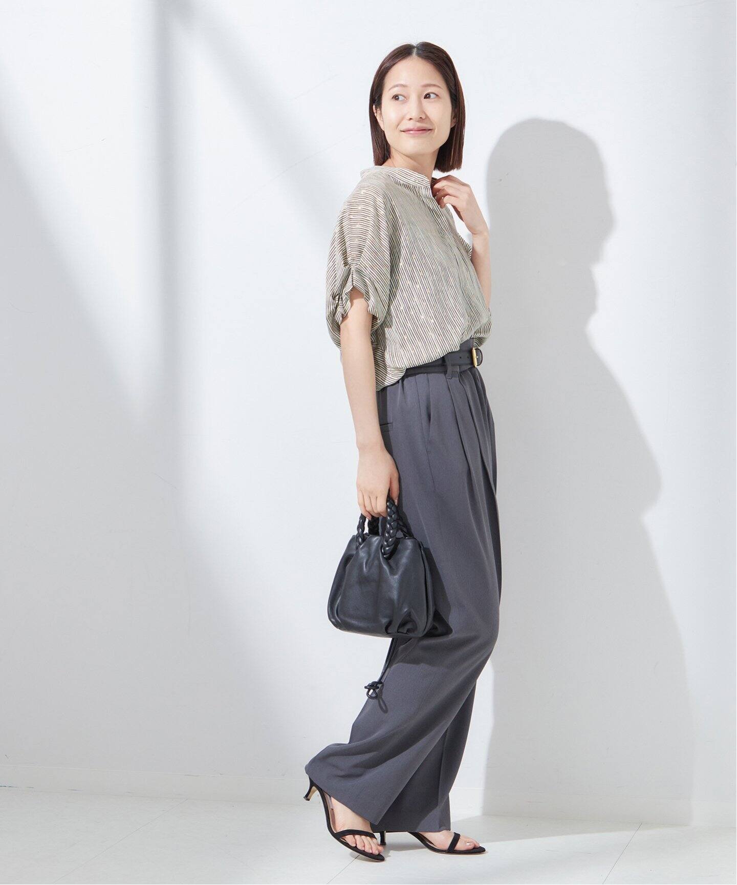 2025購入／JOURNAL STANDARD　GOLDラメモノトーンシャツ JOURNAL STANDARD L'ESSAGE｜《追加3》DEVEAUX GOLDラメ