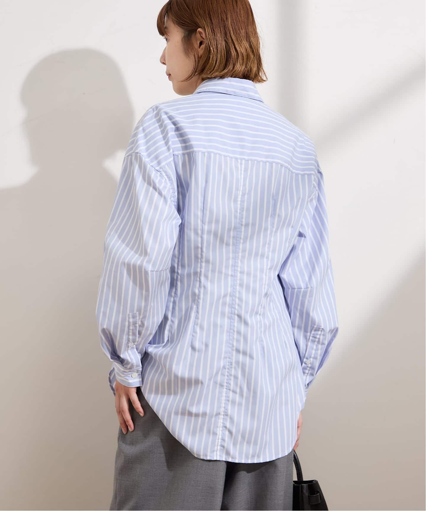 ジャーナルスタンダード レサージュ（journal standard L’essage）/刺しゅうストライプ/無地デザインシャツ 刺しゅうストライプ/無地デザインシャツ（シャツ／ブラウス）｜JOURNAL