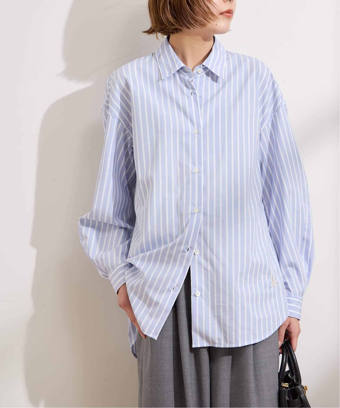 ジャーナルスタンダード レサージュ（journal standard L’essage）/刺しゅうストライプ/無地デザインシャツ 刺しゅうストライプ/無地デザインシャツ（シャツ／ブラウス）｜JOURNAL